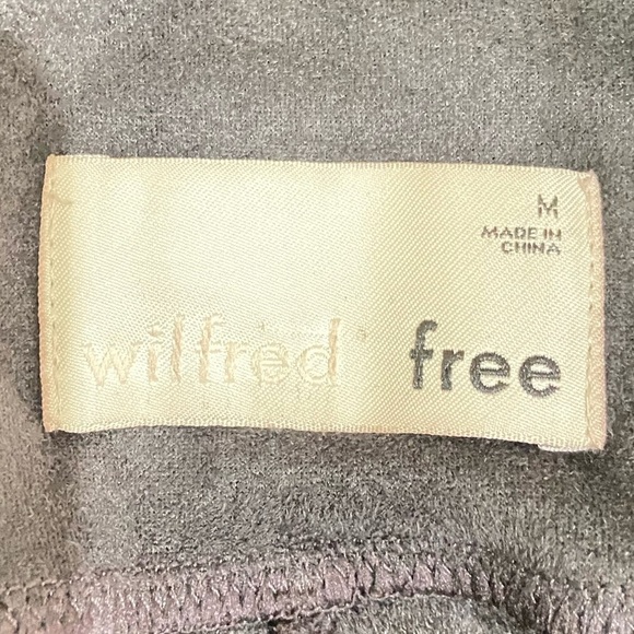 Aritzia Wilfred Free Daria faux vegan suede high waisted pull on leggings medium - Picture 5 of 6